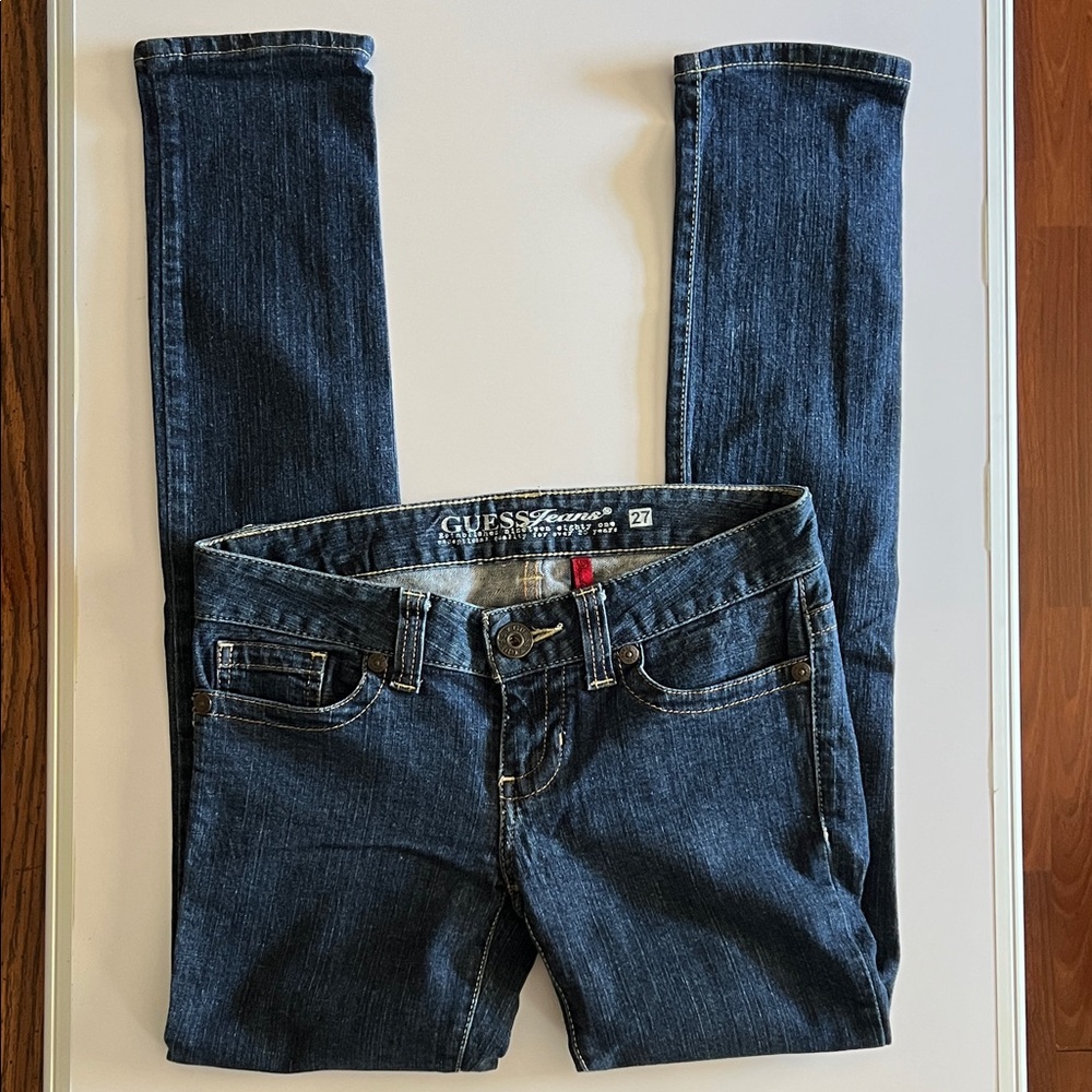 Guess Jeans Women’s Blue Skinny Jeans Size: 27
